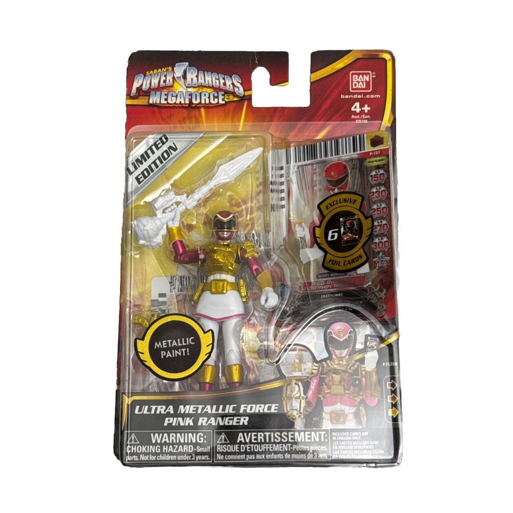Ultra Metallic Pink Ranger Mega Force Power Rangers Megaforce Bandai